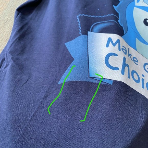 Unstable Unicorns TeeTurtle Juniors L Make Good Choices Adult Graphic Tee - Picture 7 of 12